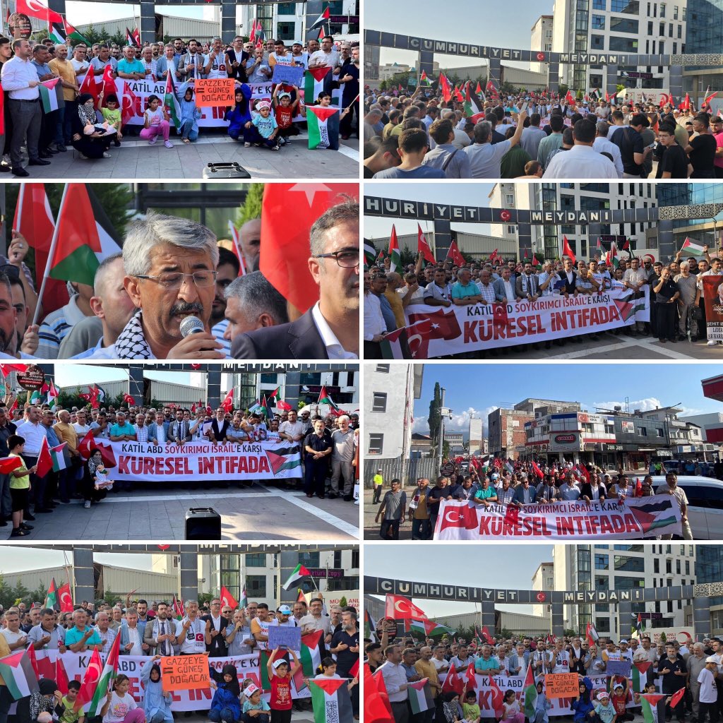 mkahraman73's tweet photo. 📍Osmaniye 

Zalimin zulmüne, zulme alkış tutanların rezaletine karşı GAZZE’nin sesi olmak, soykırıma karşı durmak Şehit İsmail Heniye’nin Vasiyetini Yerine Getirmek için STK Platformumuz birlikte; Cumhuriyet Meydanında program düzenledik.🇹🇷
#Filistin #FreePalestine

#SonÇağrı https://t.co/YwAt5RvI1b