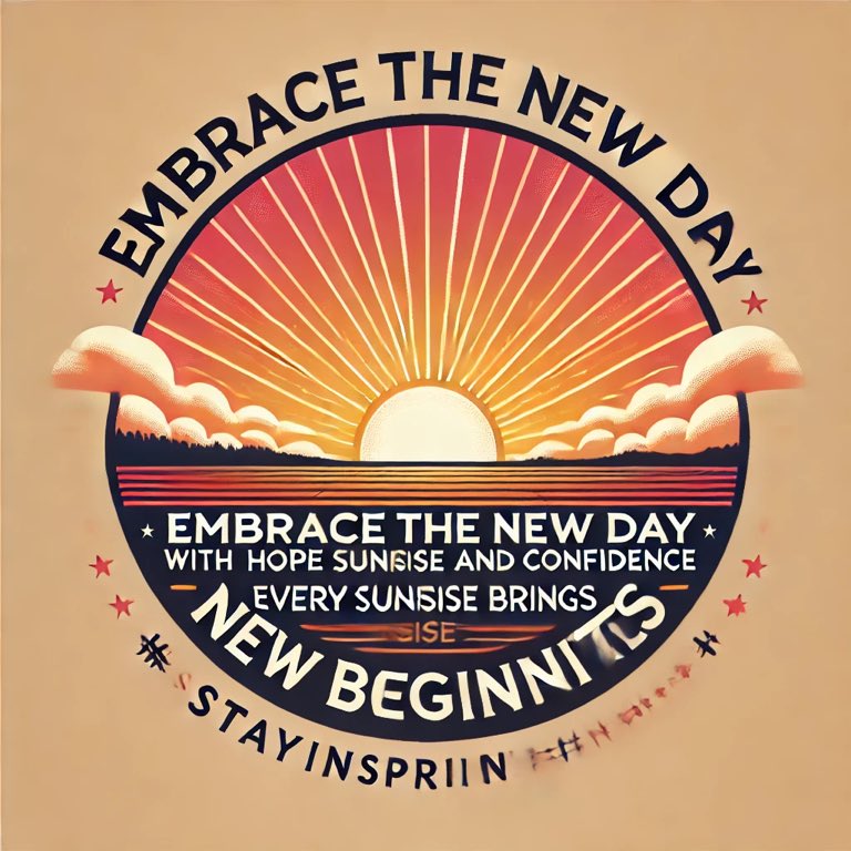 TheCrewsader's tweet photo. Embrace the new day with hope and confidence. Every sunrise brings new opportunities. #StayInspired #NewBeginnings https://t.co/rIEme2kTrB