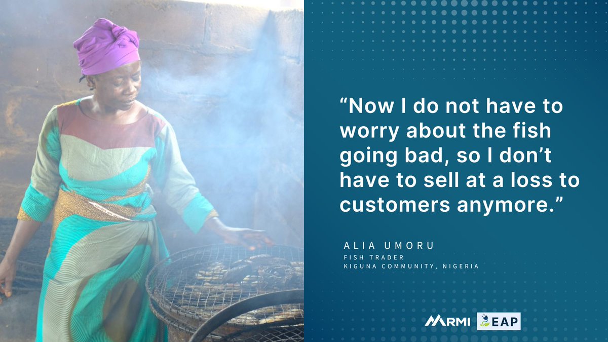 The availability of <a href="/coldboxstore/">Coldbox Store</a>'s cold room powered by <a href="/HuskPowerSystem/">huskpowersystem</a> allows fishers &amp; traders to avoid rushed sales and undervalued products. This technology could boost productivity for millions of Nigerian artisanal fish traders like Alia. bit.ly/3rbEA9e