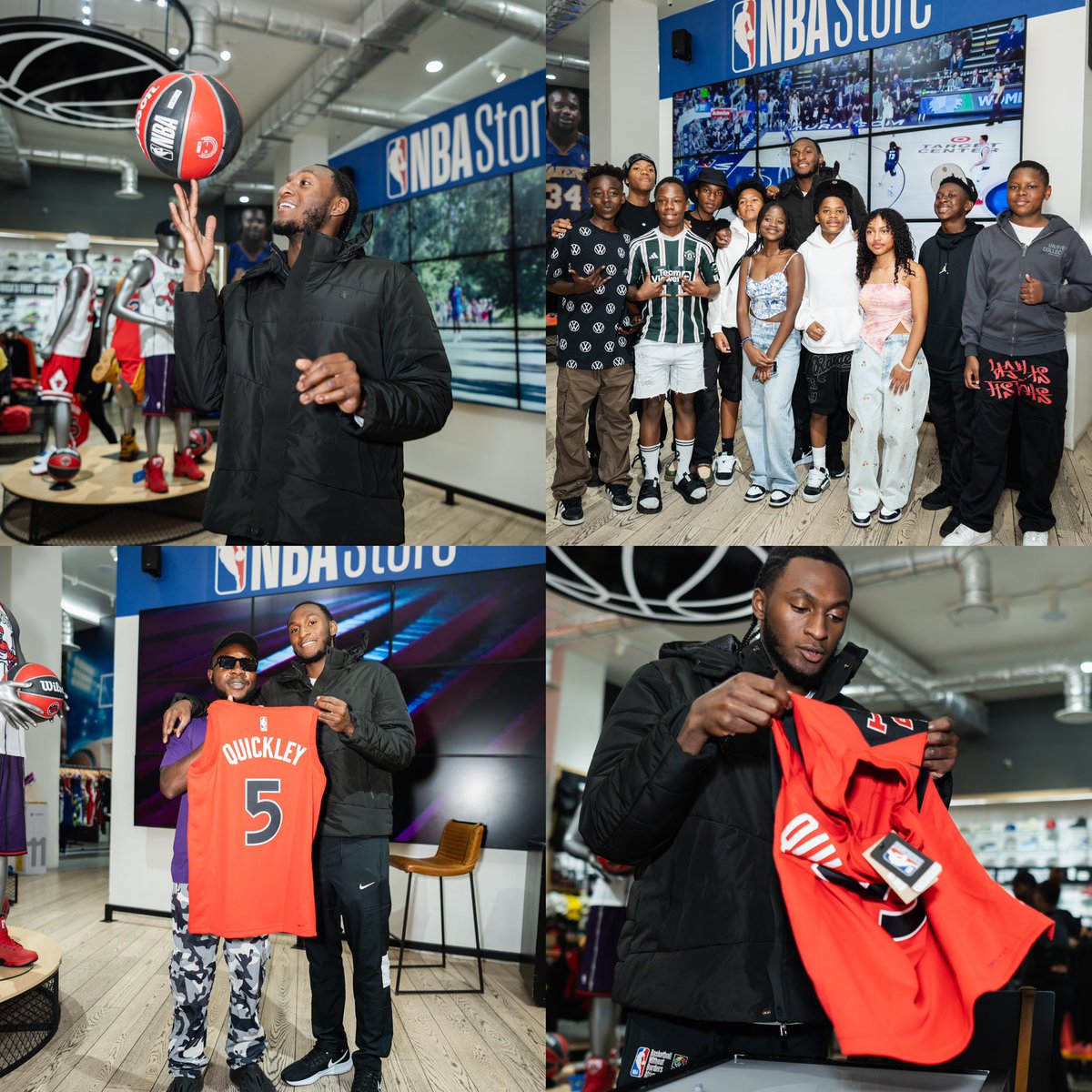 NBA Africa (@nba_africa) on Twitter photo Today at the <a href="/NBAAfricaStore/">NBA Africa Store</a> 🇿🇦, @raptors star <a href="/IQ_GodSon/">Immanuel Jaylen Quickley</a> graced us with his presence!
Fans lined up for a chance to meet him and snap some memorable photos.
#NBAAfrica #BWBAfrica #AfricasFirst Today at the <a href="/NBAAfricaStore/">NBA Africa Store</a> 🇿🇦, @raptors star <a href="/IQ_GodSon/">Immanuel Jaylen Quickley</a> graced us with his presence!
Fans lined up for a chance to meet him and snap some memorable photos.
#NBAAfrica #BWBAfrica #AfricasFirst