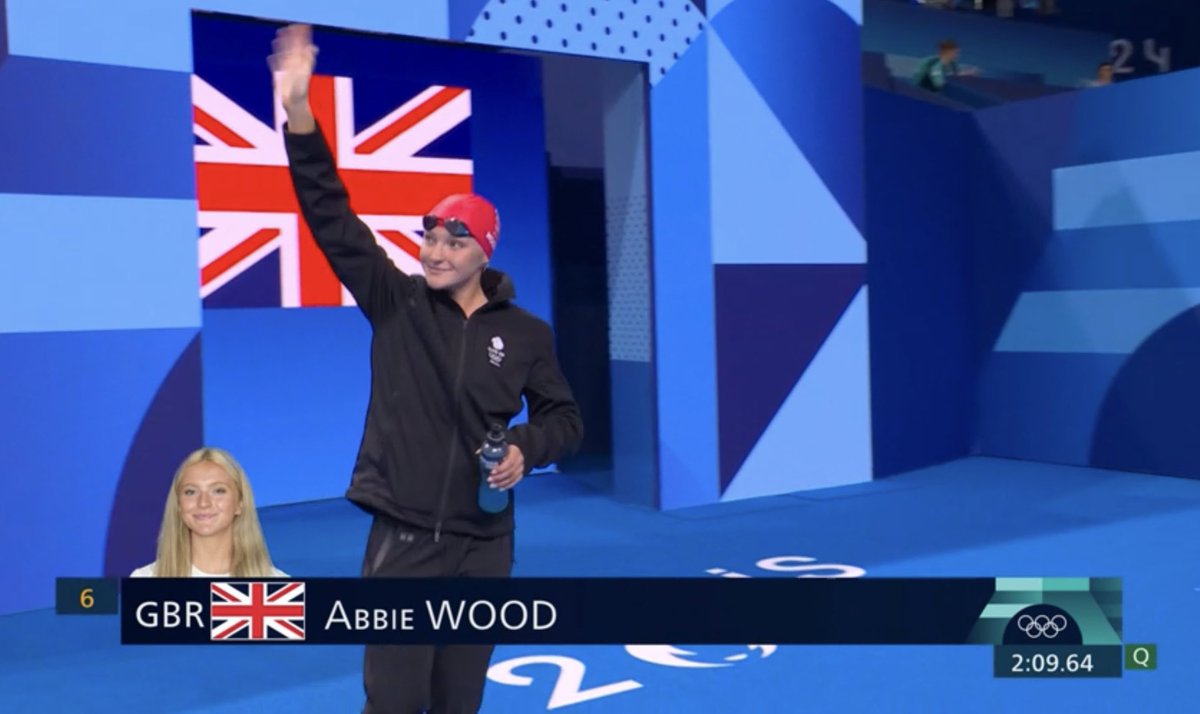 Buxton_FC's tweet photo. 👏🏼 Our Olympian. A great swim to secure a 5th place finish in the Women’s 200m Individual Medley Final in Paris.
Well done, Abbie! The whole of Buxton is so proud of you. 🫶🏼
#TeamBuxton | #GoAbbie 🏊🏼♀️ https://t.co/h6lLZCKtsx