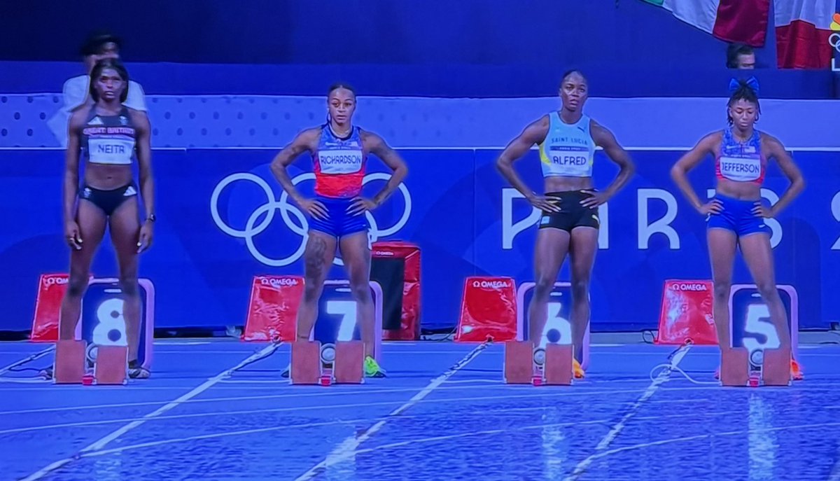 Holy f*ck - the W 100M line up is the most bad ass women I’ve ever seen 🤩😍🏃🏾‍♀️🏃🏿‍♀️🏃🏽‍♀️🐦‍🔥