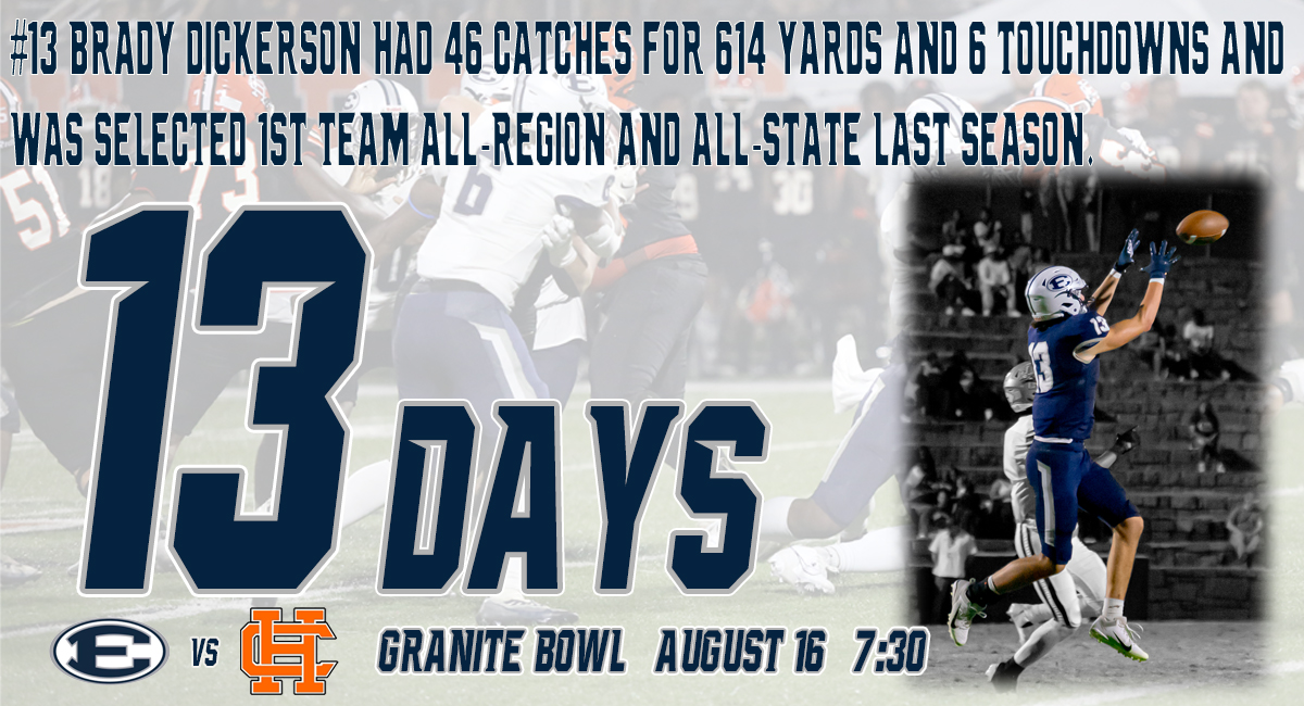 13 Days until the Blue Devils kick off the 2024 season in the Granite Bowl vs Hart County!                             #hornsup
<a href="/ECCHSAthletics/">ECCHSAthletics</a>
<a href="/ECCHS_GA/">ECCHS</a>