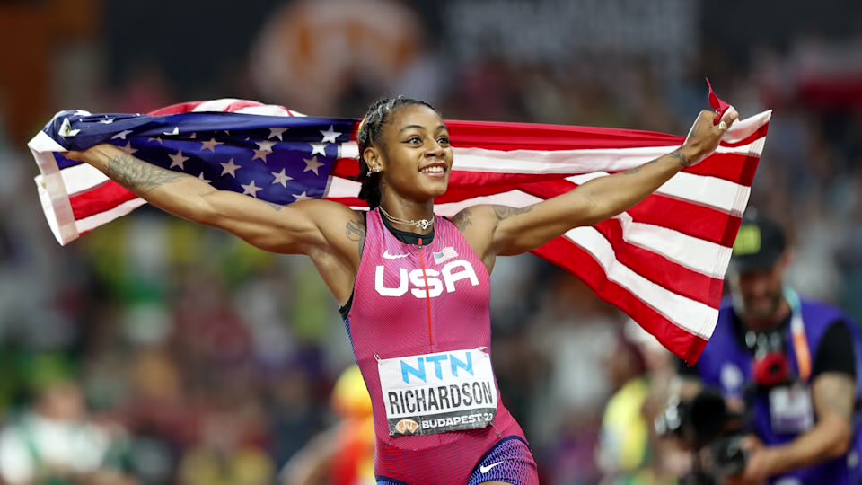 PopBase's tweet photo. Sha’Carri Richardson earns Silver for the women’s 100m final. #Olympics https://t.co/rDRSsLUTFr