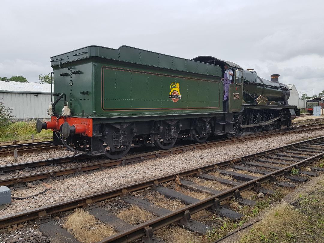 GWR Pride day 
6989 Wightwick Hall this afternoon waiting to work an Up train to East Grinstead.