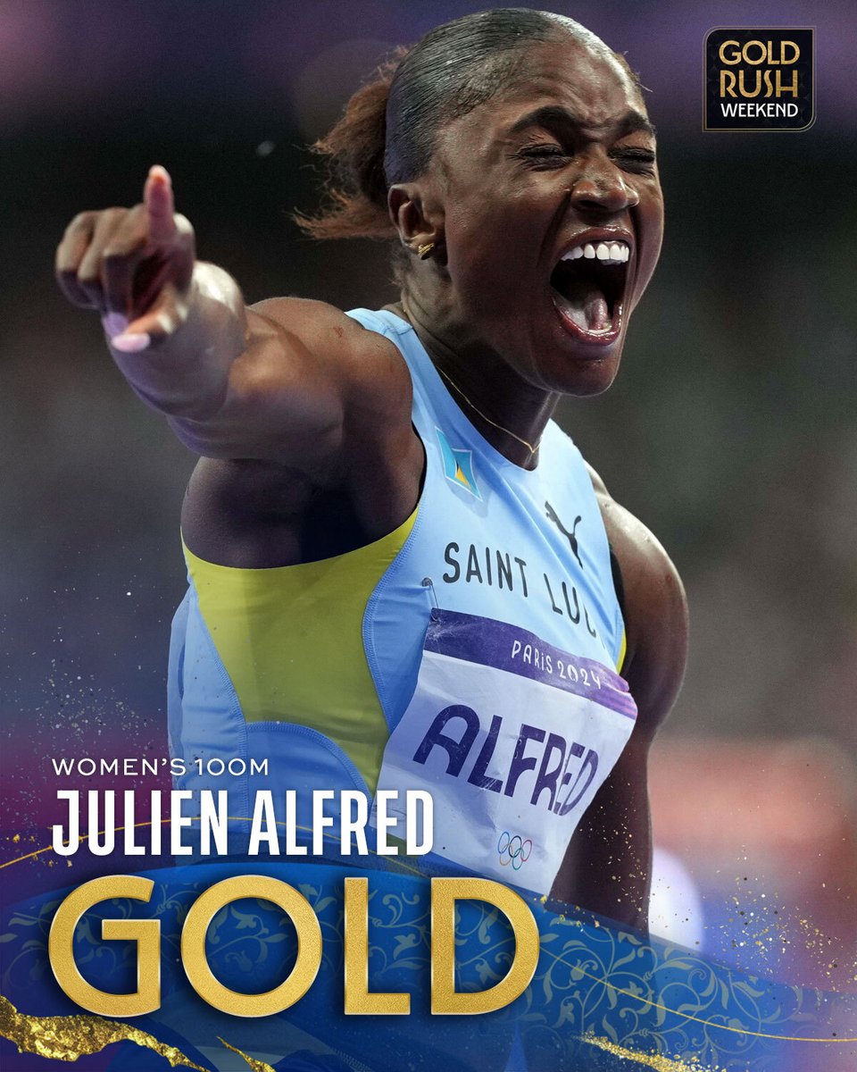 Julien Alfred writes her name in the Olympic history books with the FIRST MEDAL EVER for Saint Lucia! 🇱🇨 #ParisOlympics