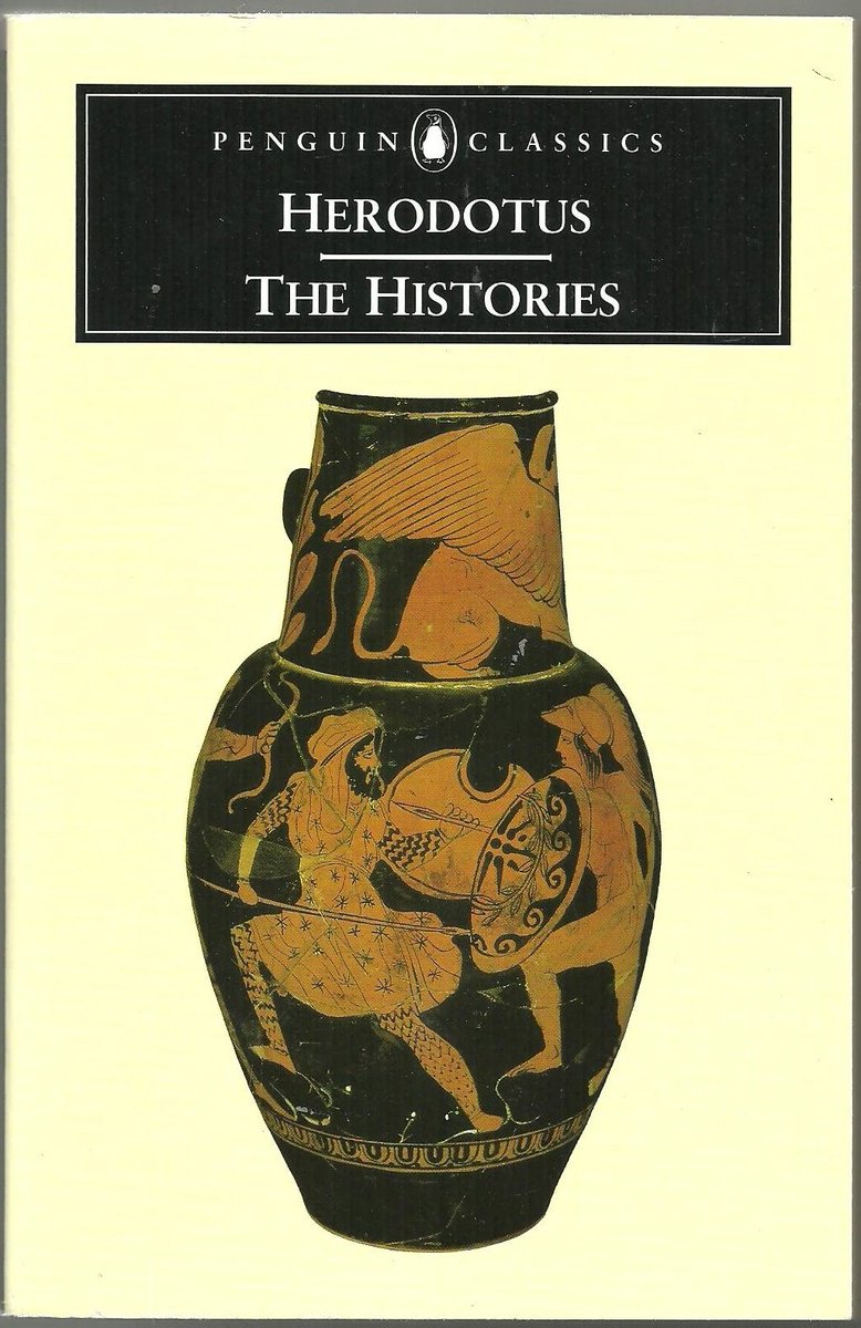Edokwin's tweet photo. #WhyYouShouldRead The Histories by Herodotus: An embellished, personalized account of ancient Mediterranean history that laid the groundwork for future scholarly and novel work. Herodotus uses both rhetorical questions and narrative flourishes to explain the events. https://t.co/9VDgb1aOh7