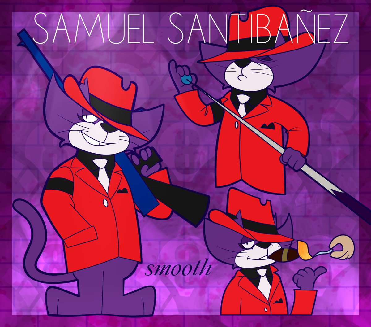 0bsesionari0's tweet photo. 🎱🔫 "You've been hit by, you've been struck by, a SMOOTH criminal"🎱🔫
Días antes del recital, no podía con la ansiedad asi que me puse a dibujar este OC de Don Gato que queria hacer hace una bocha de tiempo, nacio y se llama Smooth.
#TopCat #ChooChoo #FancyFancy #TheBrain #Oc https://t.co/KjvJYpDO0n