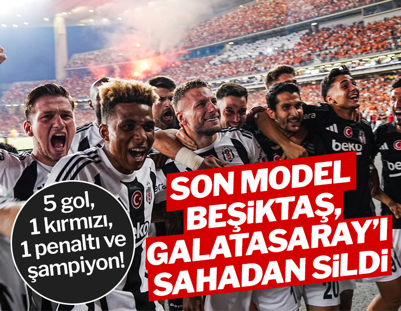 sozcugazetespor's tweet image. 📍Süper Kupa finalinde geçen sezonun Süper Lig şampiyonu Galatasaray ile Türkiye Kupası kazananı Beşiktaş karşı karşıya geldi.

Atatürk Olimpiyat Stadı&apos;nda oynanan Süper Kupa finalinde Galatasaray&apos;ı 5-0 mağlup eden Beşiktaş kupanın sahibi oldu.

🔗sozcu.com.tr/galatasaray-be…