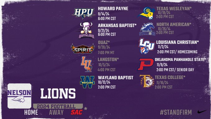 2024 Season Schedule SET‼️

🎯✅
📅✅
 🕰️✅
 HOCO/SR Day✅

#STANDFIRM