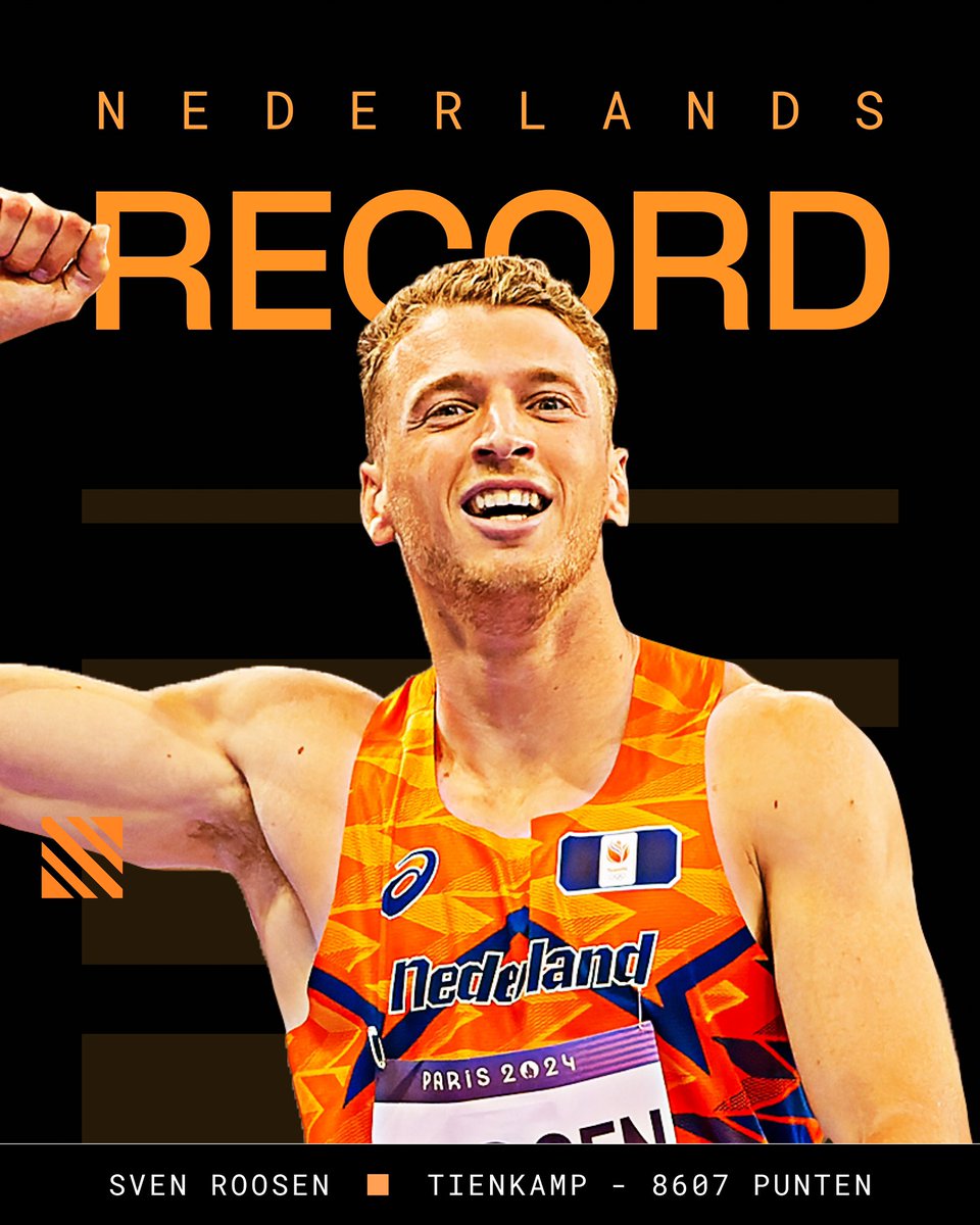 NEDERLANDS RECORD 🤩🤯

Sven Roosen wordt tijdens zijn debuut op de Spelen vierde op de tienkamp in een Nederlands record. Echt bizar. 🤟🔥

#Paris2024
📸 BSR Agency