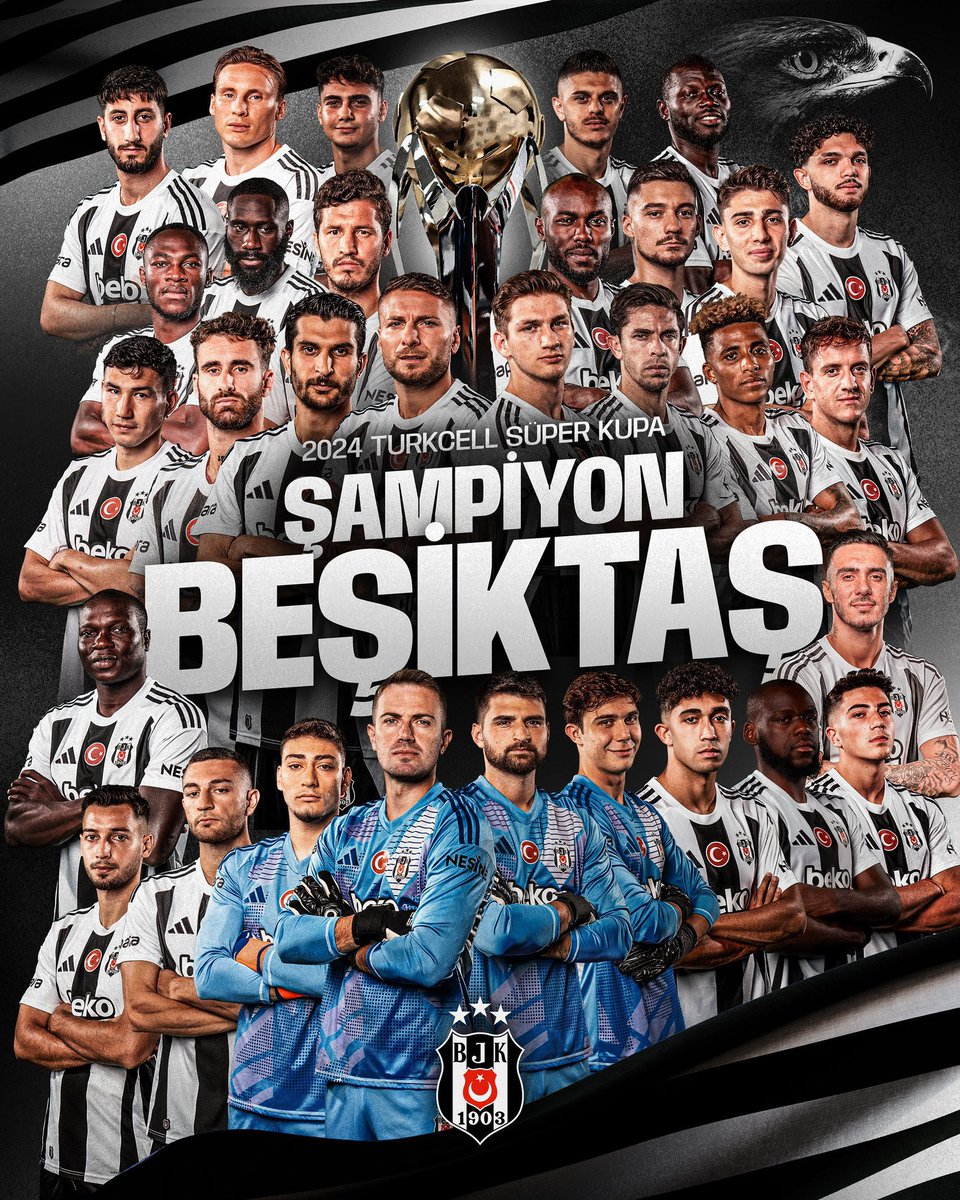 Lig şampiyonu Galatasaray ile Ziraat Kupa Sahibi Beşiktaş arasında oynanan Süper Kupa mücadelesini kazanarak, kupayı müzesine götüren Beşiktaş’ı yürekten kutluyorum.

#GSvBJK