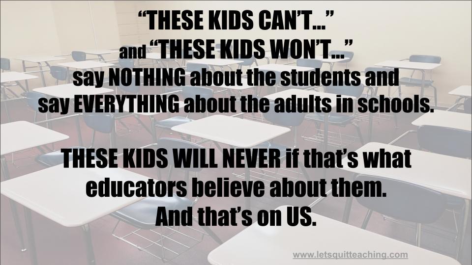 My triggers at school concerning kids....
What's yours?