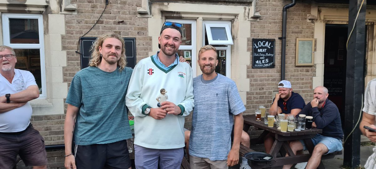 Fantastic win for the 1’s today chasing 200 to beat <a href="/Stroud_Cricket/">Stroud Cricket Club</a>. AJ player of the Day <a href="/ben_brooke96/">Ben Brooke</a> for his fantastic 61! <a href="/Dominic46179881/">Dominic Jones</a> 1’s DOTD for his 🦆 and dropped catch, 2’s DOTD will Frederick’s for not being able to close his hands