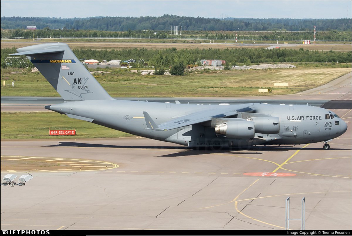 TheSnoopySnoop's tweet photo. #RCH433 C-17A Globemaster III, 00-0174, #AE0679         

Airbourne from Bahrain, heading to Diego Garcia.
Previous routing Elmendorf, Norfolk, Rota, Sigonella, Bahrain.

#avgeek #planespotting https://t.co/LNRaSNRohb
