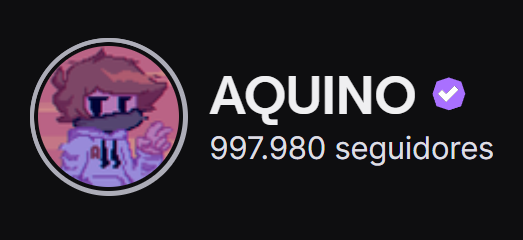 AQUINOby_02's tweet photo. Estamos muy cerca del millón en Twitch, qué locura https://t.co/DAmblsViCj