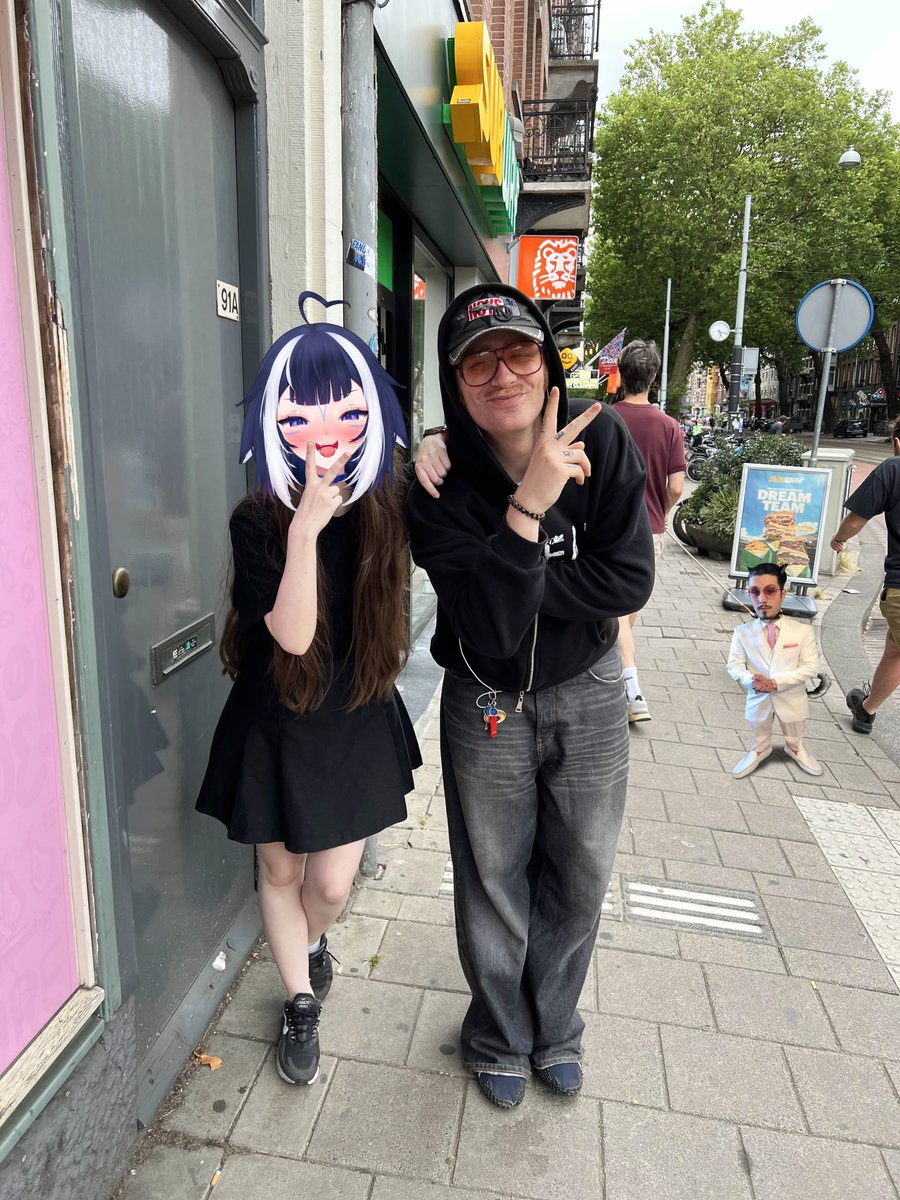 Thanks for hanging with me <a href="/bbnomula/">bbno$ 👶🚫💰</a> , Joost &amp; the rest of the boys!

I had a blast in Amsterdam! Absolutely amazing people! 

bbno$ had to leave early but don't worry, i made sure to add him to the picture 💕🐕‍🦺