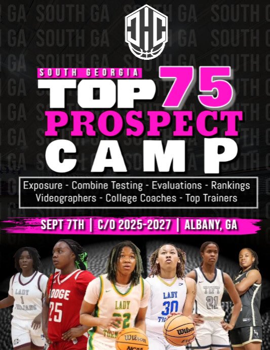 Chris Cameron (@chriscamsports) on Twitter photo We have something big for the south! Prospects from Coastal GA, Southeast GA, Southwest GA, South Central GA, North FL🔐 in! It’s going down in Albany, GA. #TellYourStory
📍College Coaches
📍Media/Scouts
📍Top Trainer
📍Recruiting Platform
<a href="/CoachShaySmith/">Shayla Smith</a> @
#share We have something big for the south! Prospects from Coastal GA, Southeast GA, Southwest GA, South Central GA, North FL🔐 in! It’s going down in Albany, GA. #TellYourStory
📍College Coaches
📍Media/Scouts
📍Top Trainer
📍Recruiting Platform
<a href="/CoachShaySmith/">Shayla Smith</a> @
#share