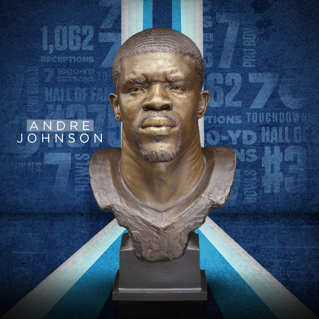 Andre Johnson has made a name for himself as a Houston Texans legend. Introducing, the first look at the Bronze Bust that symbolizes it all.