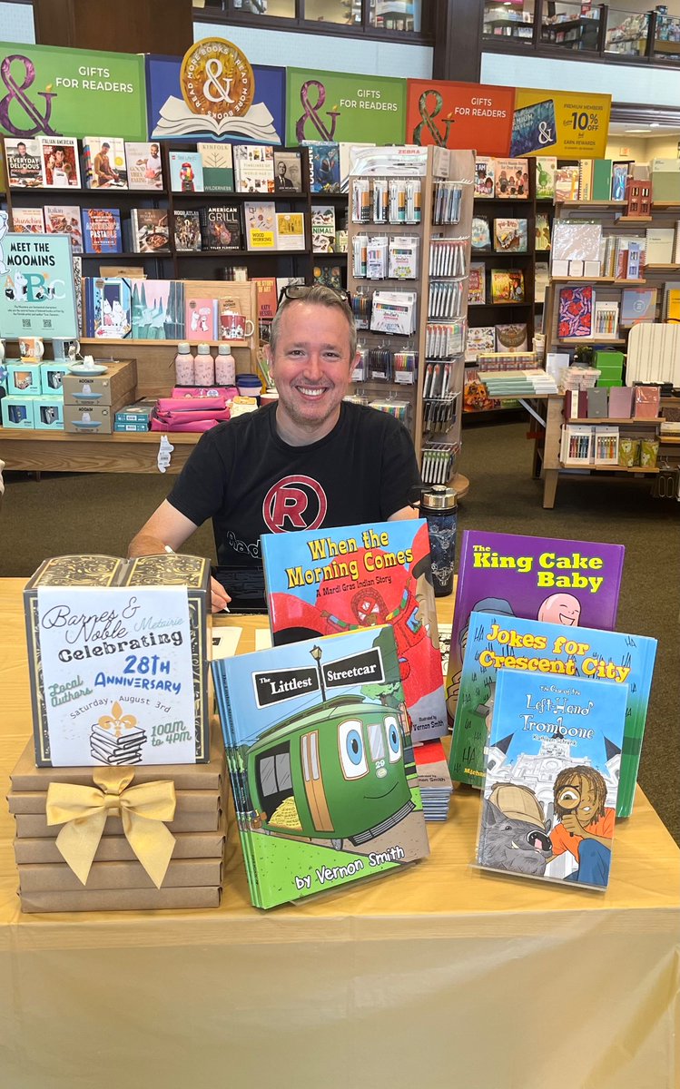 Vernon Smith (@vernondraws) on Twitter photo Had a blast today signing at <a href="/BNMetairie/">BNMetairie</a> Barnes&Noble in Metairie! <a href="/bnbooks/">Barnes & Noble</a> ! Thanks so everyone who came by, got books, and hung out! #childrensbooks I Had a blast today signing at <a href="/BNMetairie/">BNMetairie</a> Barnes&Noble in Metairie! <a href="/bnbooks/">Barnes & Noble</a> ! Thanks so everyone who came by, got books, and hung out! #childrensbooks I