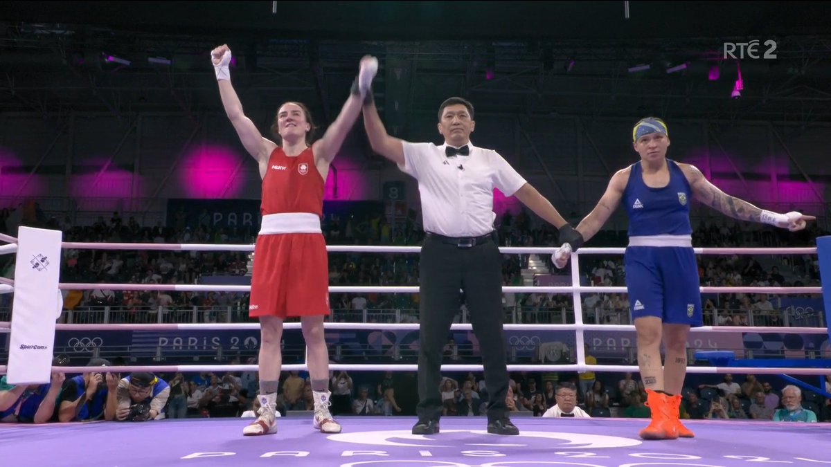 Kellie Harrington wins and is through to her second straight Olympic final. What a warrior!  

#RTESport #Paris2024 See <a href="/rtesport/">RTÉ Sport</a> for live updates⬇️
 
📺 Watch rte.ie/player/onnow/6…… 
📱Updates rte.ie/b/1463281
