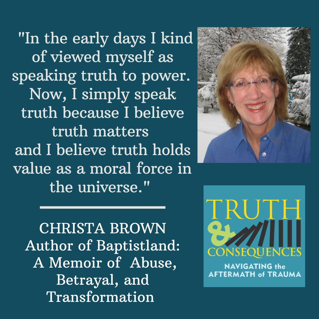 Listen to our conversation with powerful voice for change Christa Brown.
<a href="/ChristaBrown777/">Christa Brown</a> <a href="/SecondWound/">The Second Wound 🦋</a> @truthcon1  <a href="/enoughabuse/">Enough Abuse</a> 
#SBCtoo #ThisistheSBC #churchtoo #churchtoomovement #religiousabuse #spiritualabuse #religiousabusesurvivor