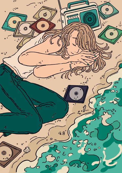 夏なので寒色の絵です #私はこういう絵師です見た絵師全員参加 