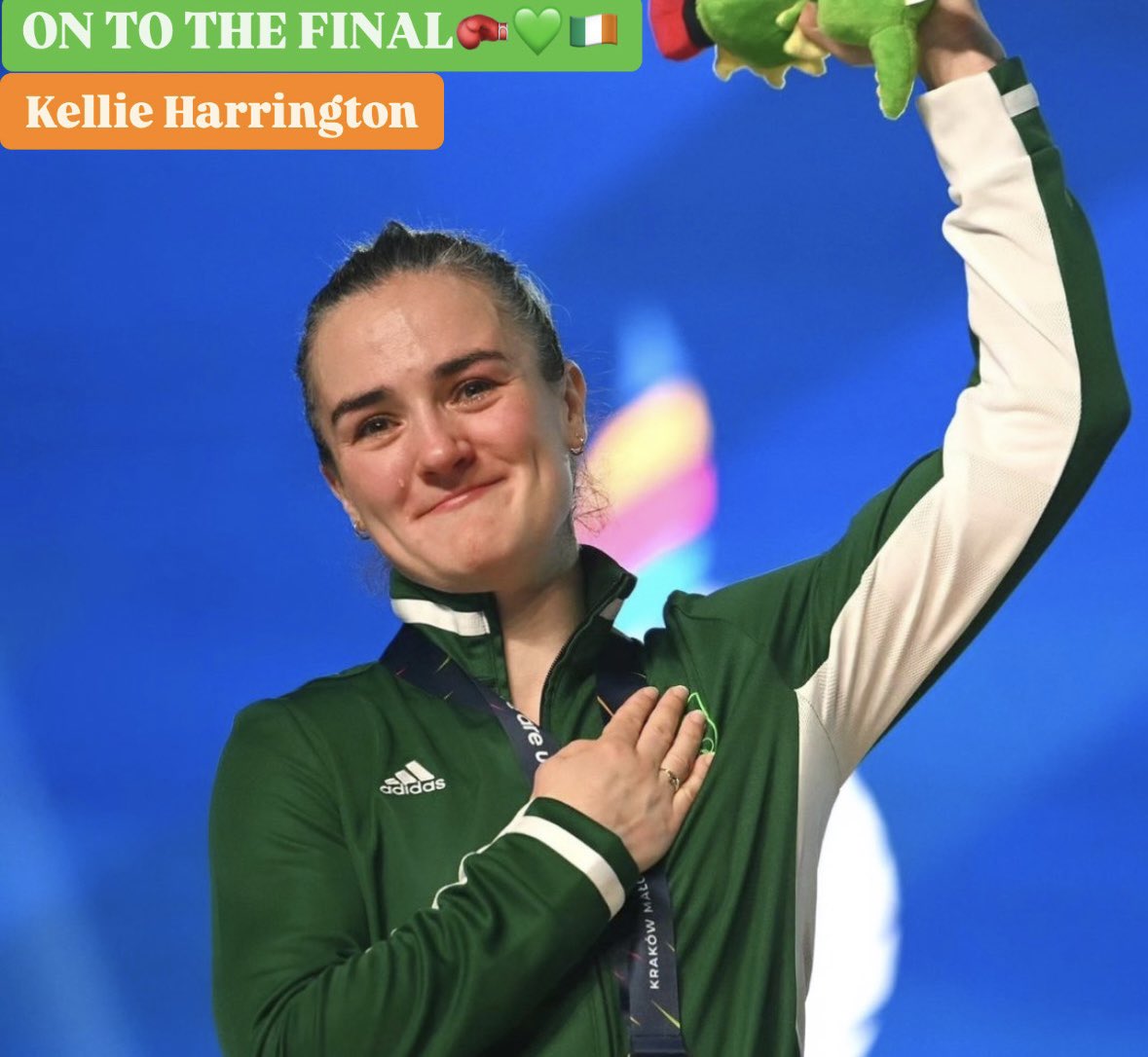 Irish Daily (@irishdaily_) on Twitter photo Eyes on the Prize!๐๐๐๐ฎ๐ช๐ฅ
After a stunning win against Beatriz Ferreira, Kellie Harrington advances to the Womenโs Lightweight Boxing final. With a Silver already in the bag, sheโs set on making history with a second consecutive Gold for Ireland! ๐ฎ๐ช๐ซถ๐๐ฅ #ireland #olympic Eyes on the Prize!๐๐๐๐ฎ๐ช๐ฅ
After a stunning win against Beatriz Ferreira, Kellie Harrington advances to the Womenโs Lightweight Boxing final. With a Silver already in the bag, sheโs set on making history with a second consecutive Gold for Ireland! ๐ฎ๐ช๐ซถ๐๐ฅ #ireland #olympic