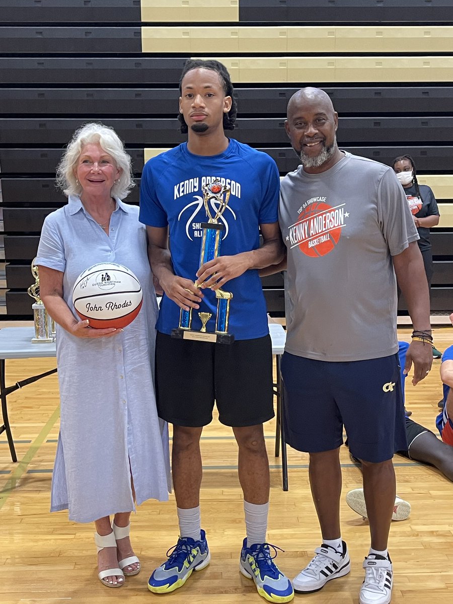 Thank you <a href="/chibbs_1/">Kenny Anderson</a> and Kenneth Thompson for honoring John Rhodes with the MVP trophy naming and allowing his wife to present at the Kenny Anderson Showcase. Congratulations to <a href="/SeanVanDorn1/">Sean Van Dorn Jr</a> !