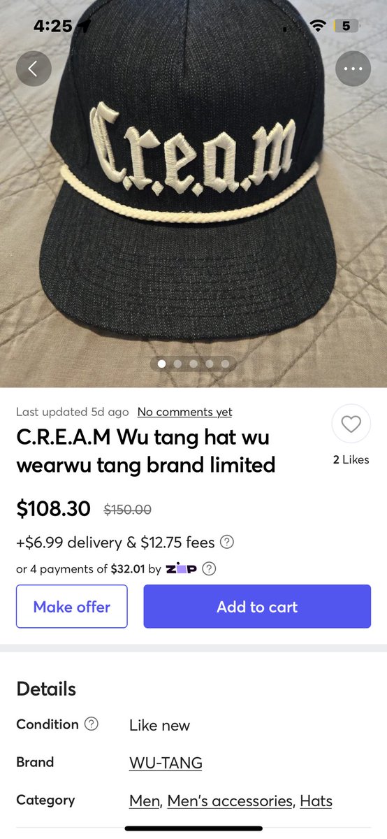 Ment4llyRegrded's tweet image. Pretty depressed rn. Idk what every1 else does when they depressed, but I like 2 buy sh!t I don’t need. 1st 2 I 👀 were $180 n $108. was bout 2 drop da hundo (depreeeeessed lol) &amp;amp; found it 4 $40. Who says💵don’t buy happiness?#90sRetro #RareAF #RetroWuWear #CREAM #WuTangForever
