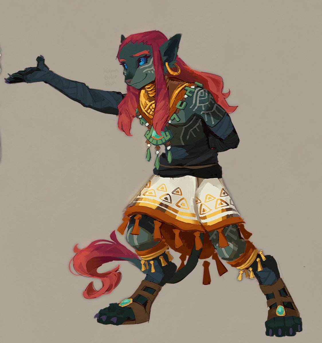 Over a year apart… the way i draw him has changed quite a bit lol