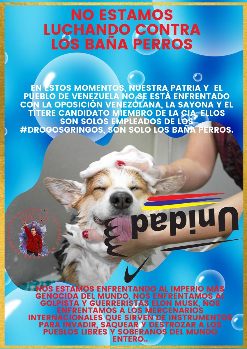 vimarova's tweet photo. NO SE ENGAÑEN, EL GOLPE DE ESTADO Y LAS GUARIMBAS NO LA DIRIGEN LOS BAÑA PERROS, TODOS ESOS ATAQUES LOS DIRIGEN LOS GENOCIDAS MÁS DESPIADADOS DEL MUNDO, EL IMPERIO NORTEAMERICANO Y SUS LACAYOS...
#3Ago
María Corina Machado
Tocorón
Anónimo
Guardia Nacional Bolivariana
Tun Tun https://t.co/v7gZ5Hv4zN