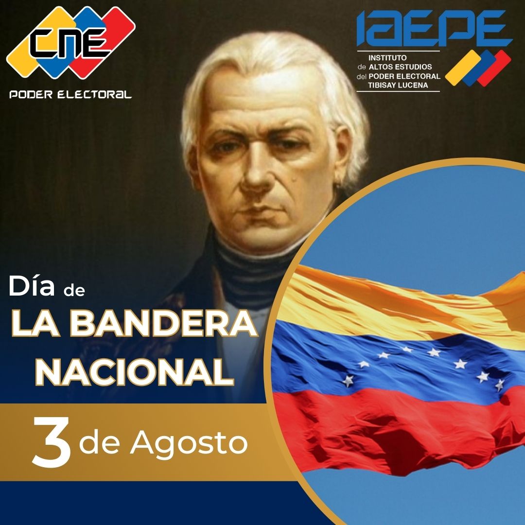 En el <a href="/IAEPE_VZLA/">INSTITUTO DE ALTOS ESTUDIOS DEL PODER ELECTORAL</a> celebramos el Día de la Bandera Nacional hoy 3 de agosto.

¡Día de Historia, Patriotismo e Identidad Nacional!

#bandera #diadelabandera #banderanacional #historia #patriotismo #identidad #3deagosto #iaepe #cne #venezuela🇻🇪