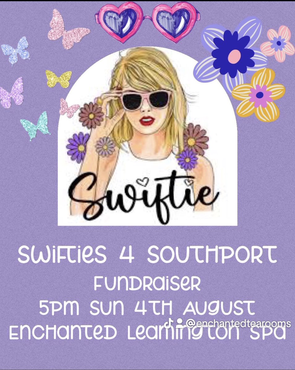 enchantedandtea's tweet photo. @BBCCWR Come join us tomorrow at 5pm for free swifties sing along 

Just donate some money in our bucket for the swifties Southport victims 

Come together as a community and show love not hate 

Just turn up tomorrow https://t.co/sGasHHS2OQ