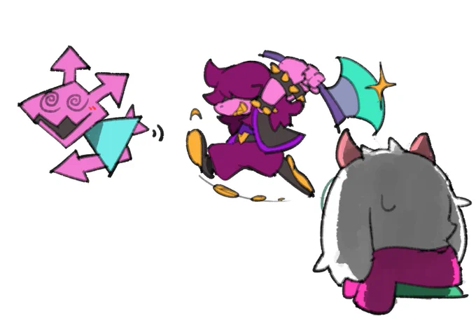 some draws i drew for latest undertale/deltarune newsletter 
