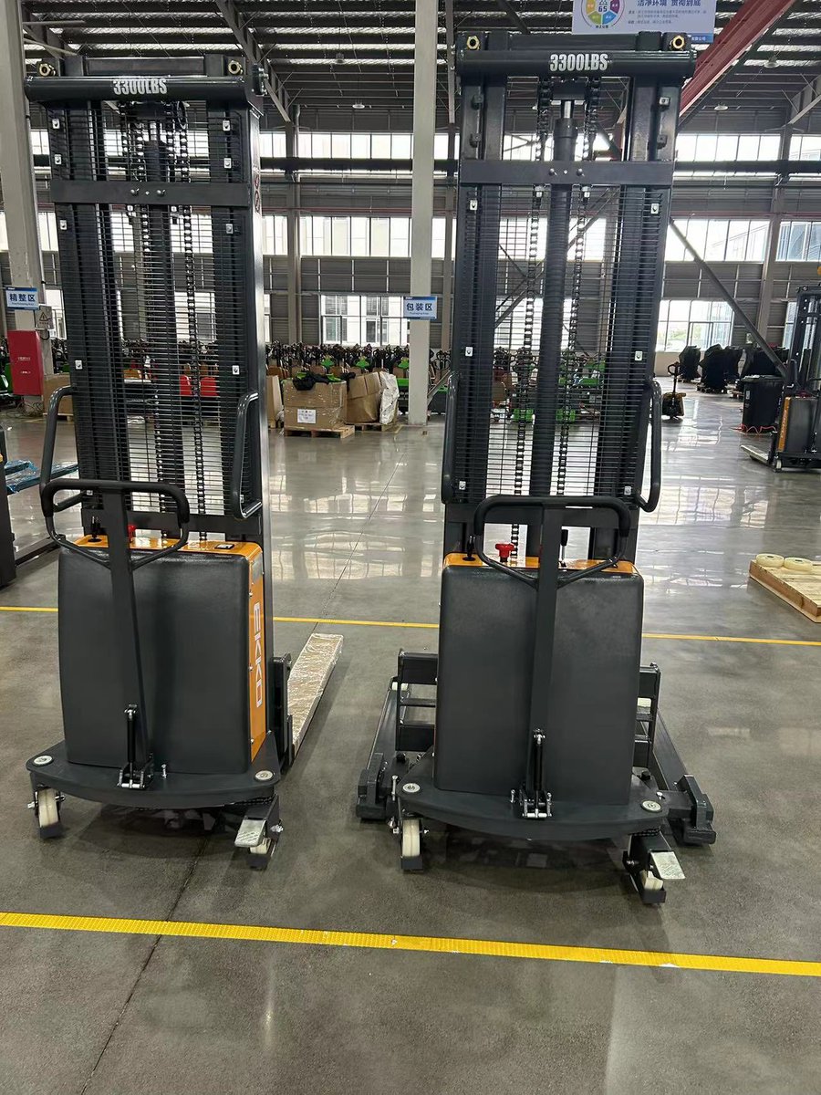 EKKOlifts's tweet photo. The #EA15B and EA15C Series Semi-electric Stacker in stock now! 3300lbs Cap, 119-138‘’ Lift.
Contact us for your local dealer.
877-232-6517 info@ekkolifts.com https://t.co/WHEJyJAut1 #ekkolifts #forklifts #lifttruck #stacker #SemiElectricStraddleStacker https://t.co/fvL620aBPu