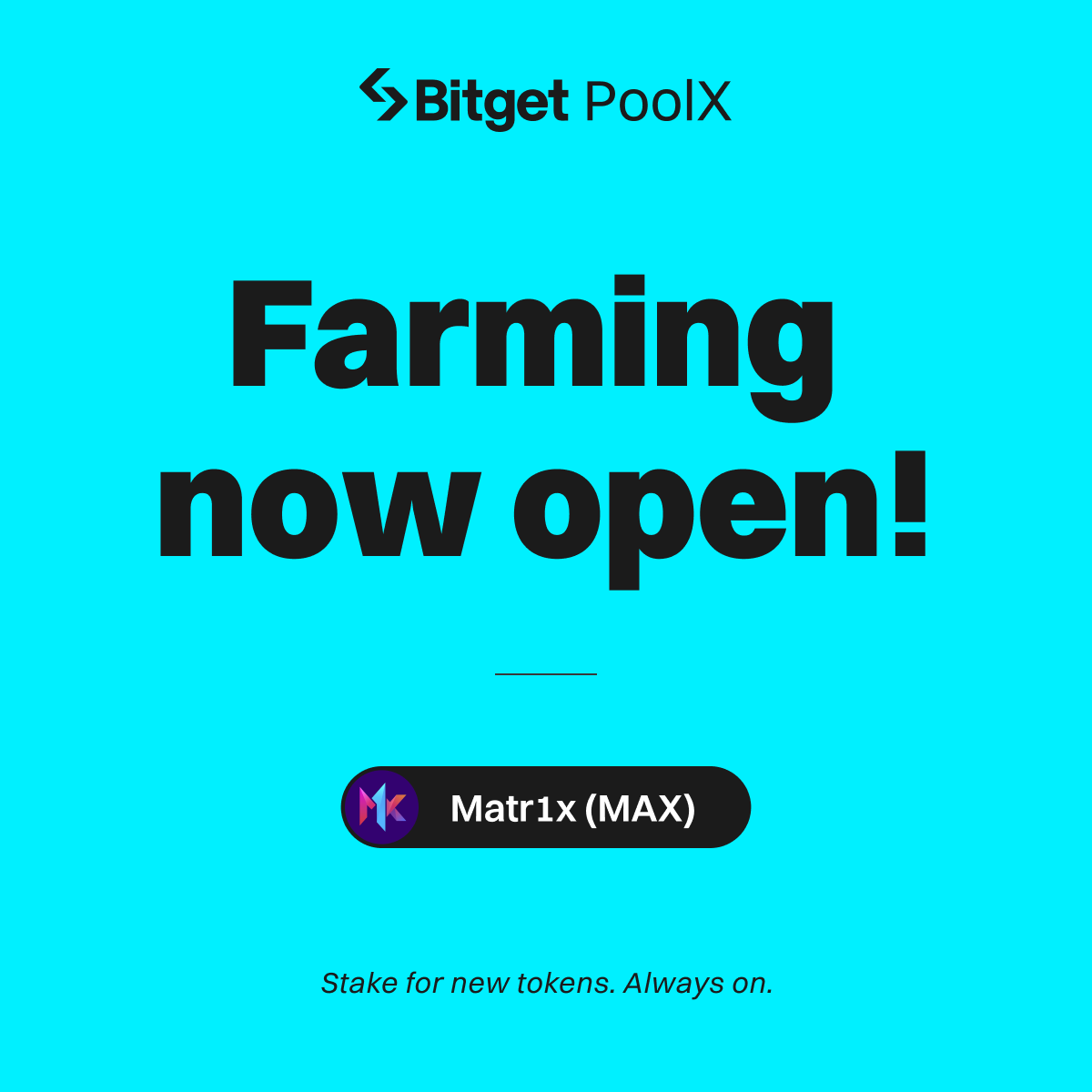 🎊Matr1xが #Bitget PoolXに登場🎊】 Matr1x（ $MAX ）が #Bitget PoolX に登場します🎉 ⏰期間：8月5 日午後5時～8月15日午後5時（日本時間） 📄詳細 : https://t.co/4NHmHvJzNh BTC、ETH、MAXをステーキングしてMAXを獲得しましょう！  ⬇️新規口座開設(先物取引手数料 ...