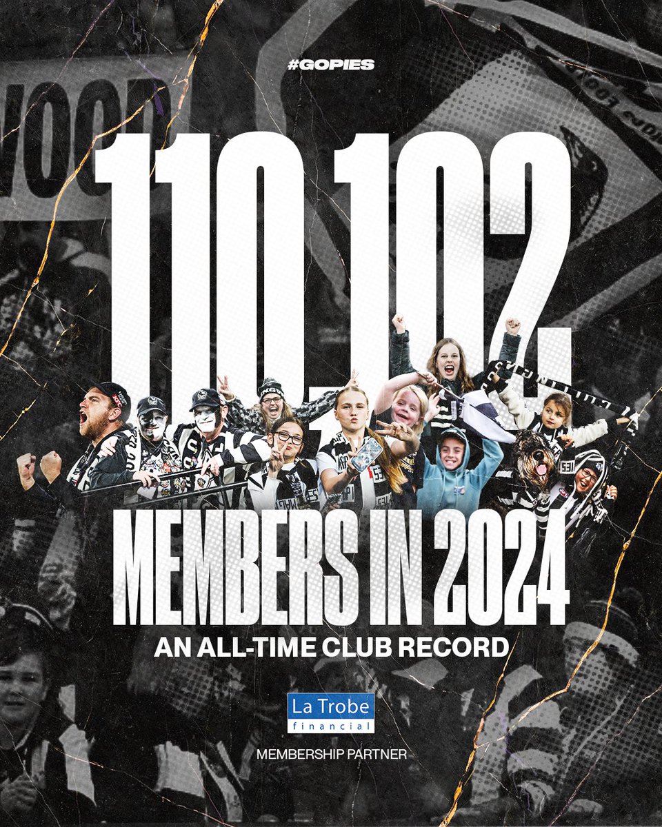 Made by Many 🖤🤍

For the second consecutive year, we have broken our membership record. Magpie Army, you're truly amazing!
