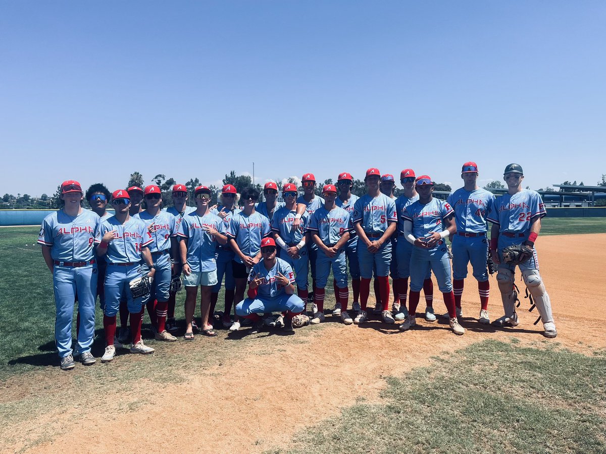 Great week finishing up summer ball with Alpha at the Eric Tryon Tournament. Thank you <a href="/Alpha_BSB/">Alpha Baseball</a> and <a href="/RealAdamFarb/">Adam Farb</a> for another great summer.
2-0, 11 IP, 1 ER, 4 H, 3 BB, 14 Ks, 1 complete game shutout.