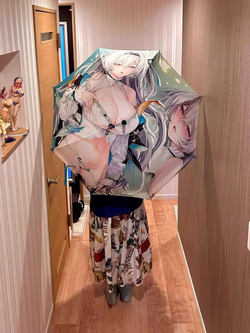 ホタルちゃんの長傘(〃ω〃) 