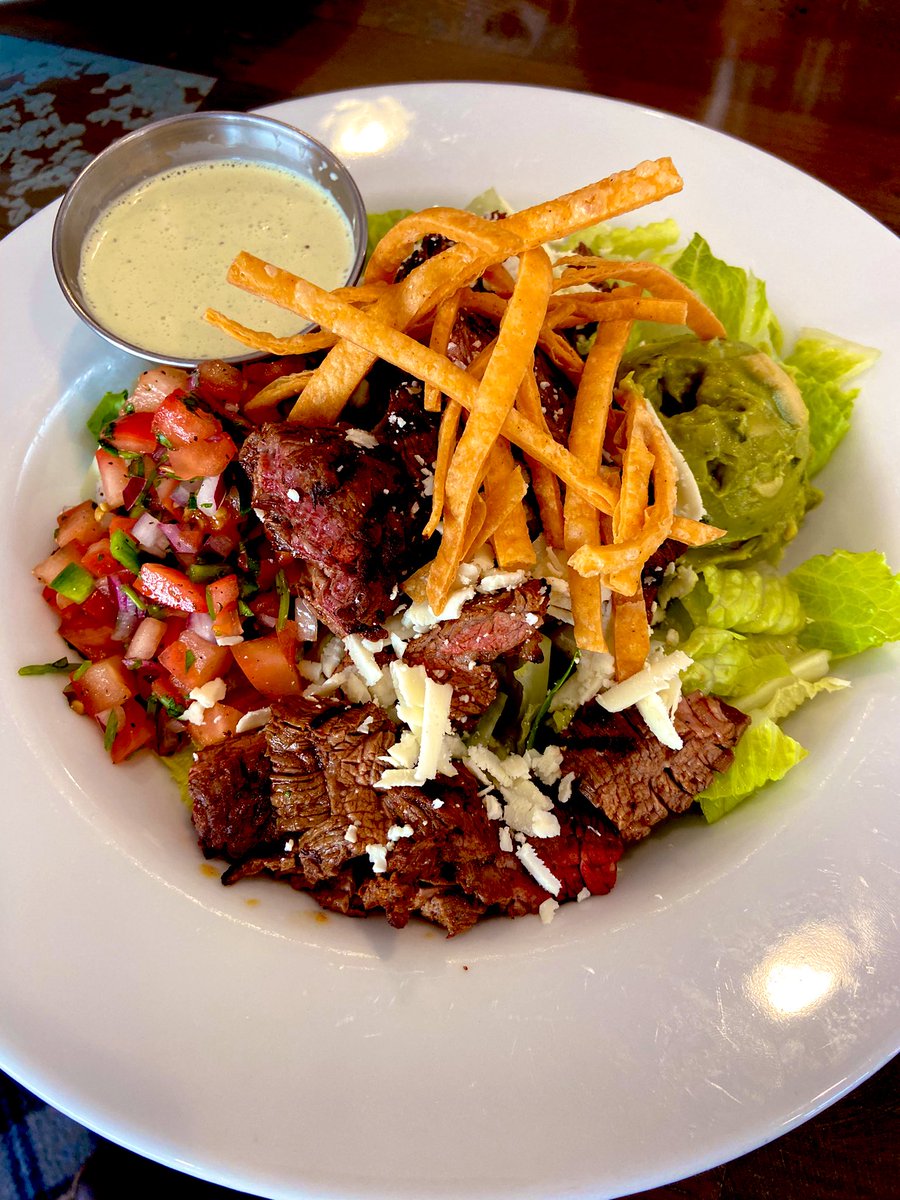 PatioGrillChef's tweet photo. Carne asada salad. Pico de gallo, guacamole, cotija cheese, tortilla ribbons and green chile ranch.
https://t.co/RwZAbwEtld
#grill #grilled #bbq #rub #bbqspice #bbqrub #spice #spicerub #seasoning #seasonings #spices #steak #grilling #guacamole #carne #ranch #grillmaster https://t.co/jOFfRlTVE8