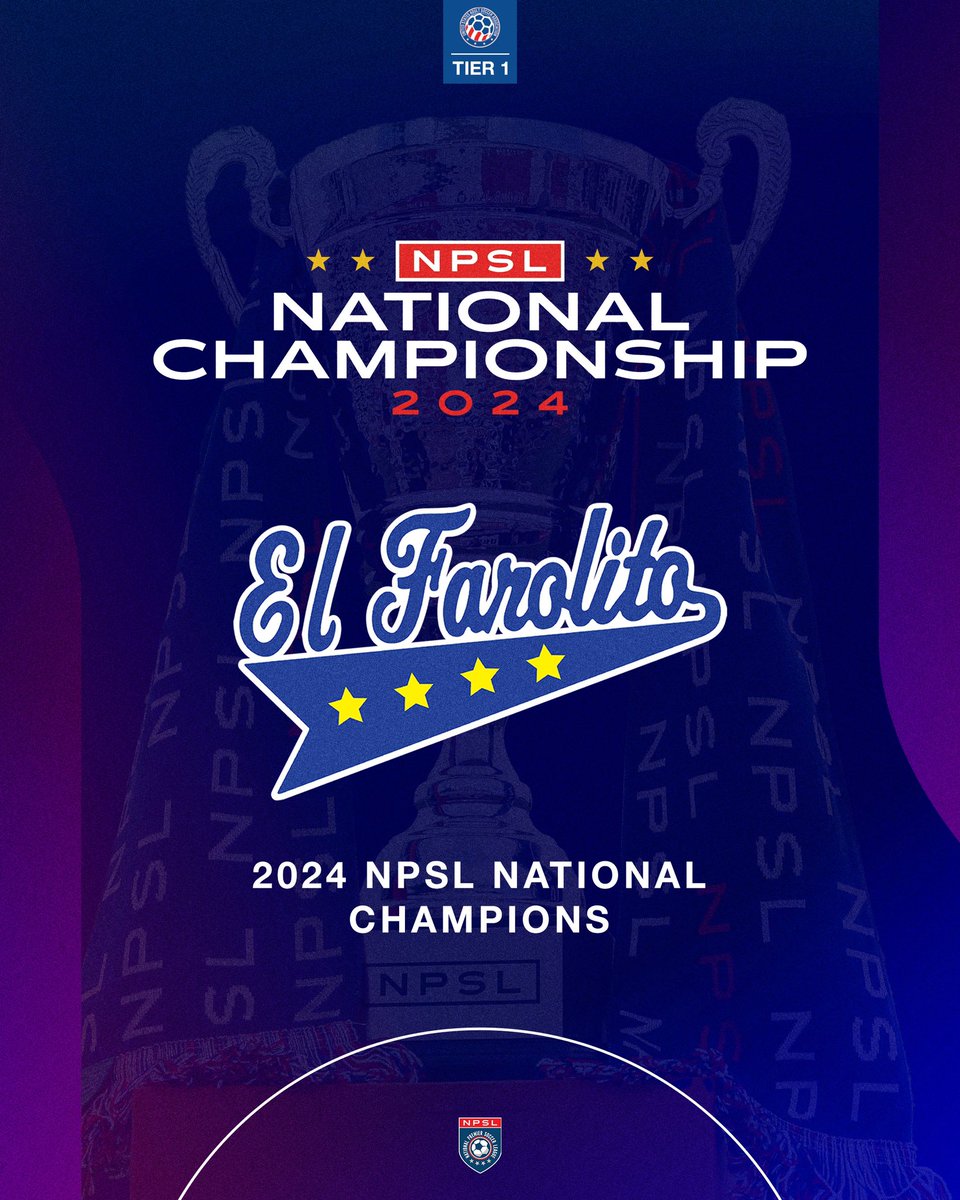 NPSLSoccer's tweet photo. Congratulations to the 2024 #NPSL National Champions, @elfarolito_npsl! https://t.co/4ixfyfjVJg