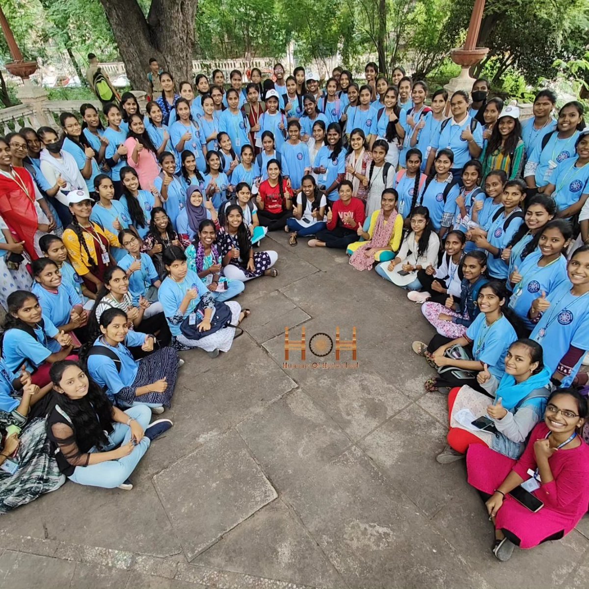 HumansofHyd's tweet photo. “Every weekend, we plan to gather at one historical place in Hyderabad. We, the Cycling Community of Hyderabad with the movement Hyderabad Cycling Revolution version 4.0, had the second instance of Musi River Community Engagement yesterday.

Standing under a grand old tamarind tree which is near Osmania General Hospital that dates back to 1908—a tree that once saved 150 lives during the floods—we feel a deep connection to our city’s history. Mohammed Haseeb, our city's heritage expert, brings these stories to life, especially for the students who join us, eager to learn and be inspired.

The Musi River Rejuvenation project is in progress, and we want to play our part in raising awareness and driving action to protect this lifeline of Hyderabad. We believe in the power of community and that together, we can make a tangible difference.

This initiative isn’t just about cycling; it’s about connecting with our city and each other. It’s about understanding our heritage and taking steps to preserve it. With the support of GHMC and guidance from Commissioner Amrapali madam, our journey is as meaningful as it is enjoyable.

Also, the upcoming Happy Hyderabad ride is our Freedom Ride on August 15, supporting the Hyderabad Cycling Revolution campaign for the adoption of active mobility. If you’re passionate about making a difference. Let’s pedal towards a brighter, more connected Hyderabad.”
:
#cyclingcommunity #Hyderabad #Activemobility #HyderabadCyclingRevolution #HumansofHyderabad