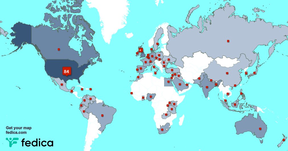 I have 3 new followers from USA 🇺🇸, and more last week. See fedica.com/!DebbieMrazek