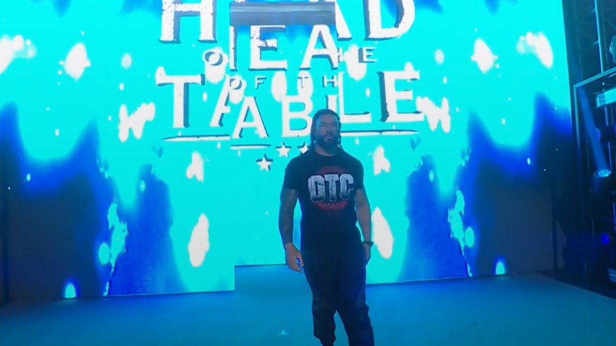 Rajkaransa's tweet photo. The Boss 
ROMAN REIGNS IS BACK!!! ☝️ 

#RomanReigns #SummerSlam      Babyface Roman Reigns is back!!!!!!!!

The return of the Roman Empire 

“OTC on his T-shirt means One Tribal Chief” 
#RomanReigns #SummerSlam #RomanReigns https://t.co/1PP8Dyhz5i