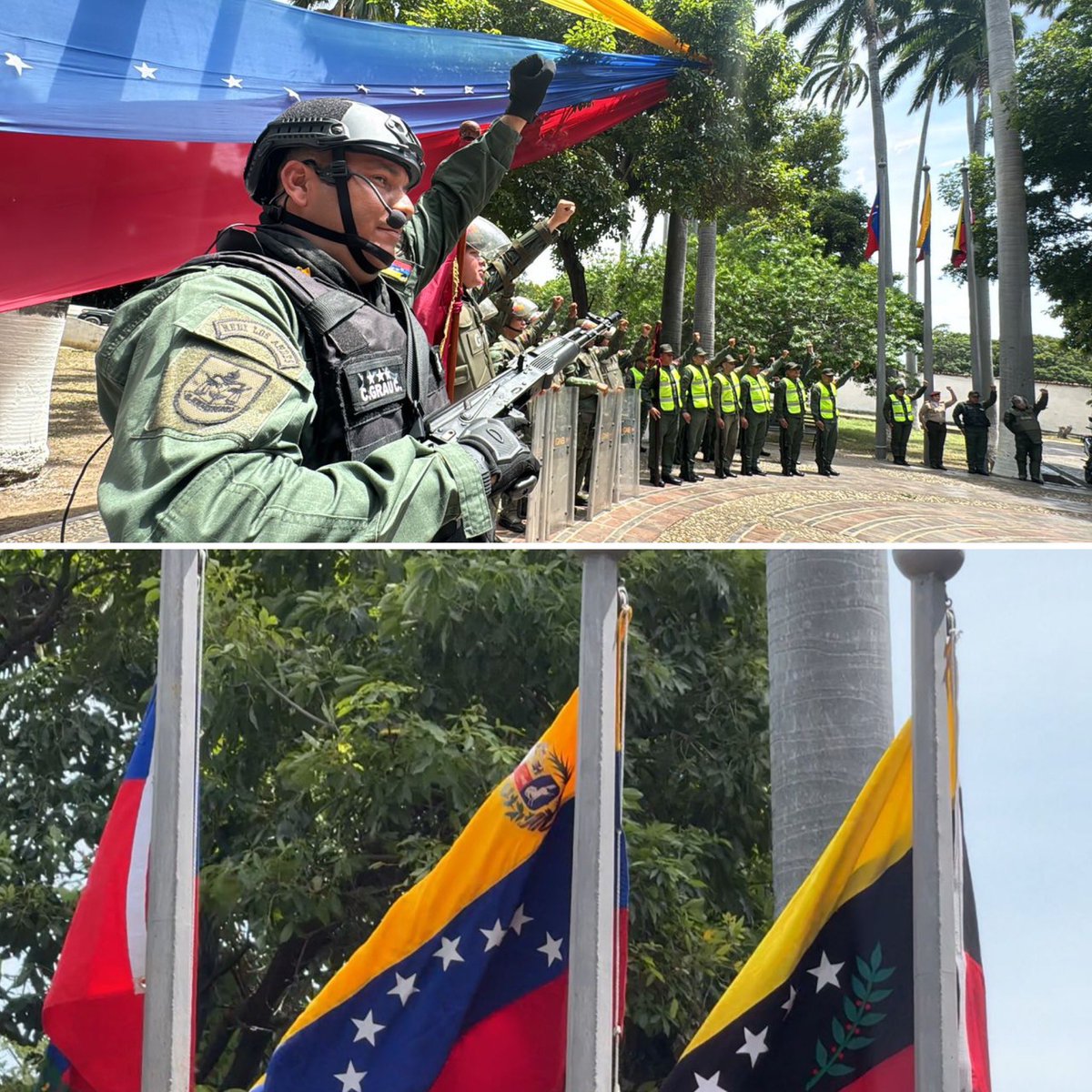 dhernandezlarez's tweet photo. La #FANB con su bandera, son garantía de paz !

#IntegrarEsVencer https://t.co/tG6uUEewyG