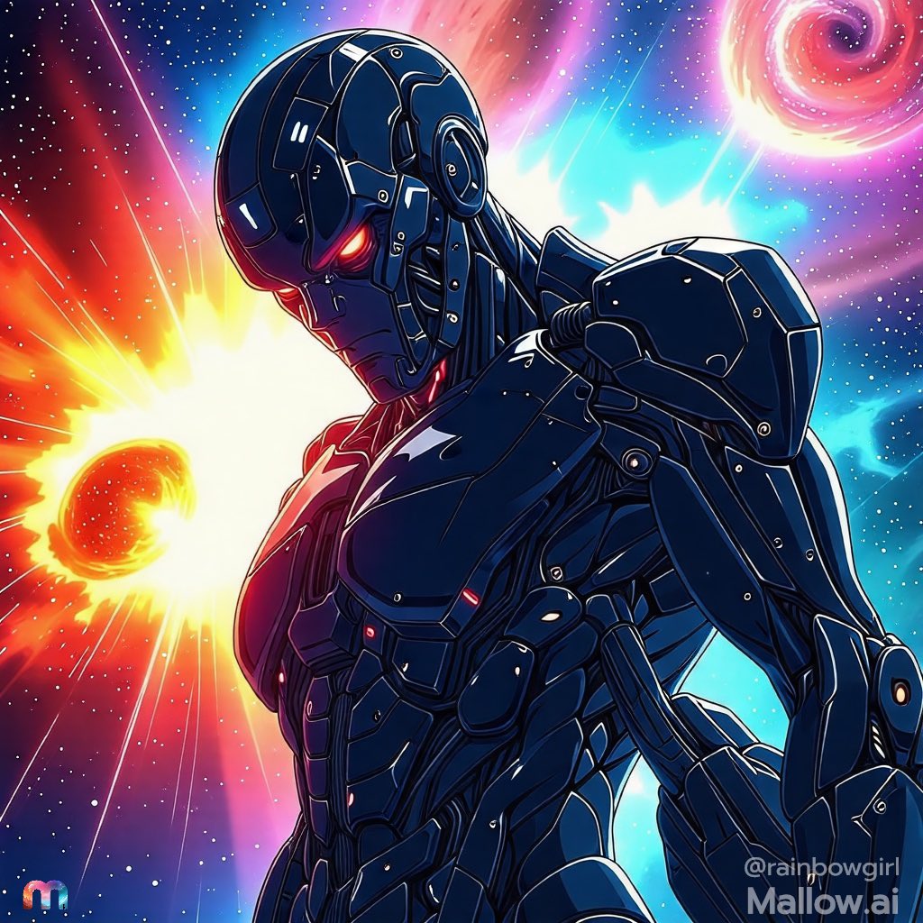 puffuletsssss's tweet photo. Exploring the cosmos with futuristic tech! ๐๐ค This incredibile artwork by Johnny on @MallowAI - Remix - #MallowAI #SciFiArt #Futuristic #SpaceArt https://t.co/wdPYPzmxTv