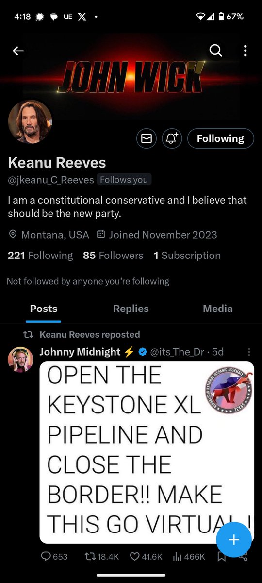 StellauraP's tweet photo. @jkeanu_C_Reeves @ChristyH787560 @PegWillhite @ivankatrumpo Stolen account.... https://t.co/ZwgI0f5Eyl