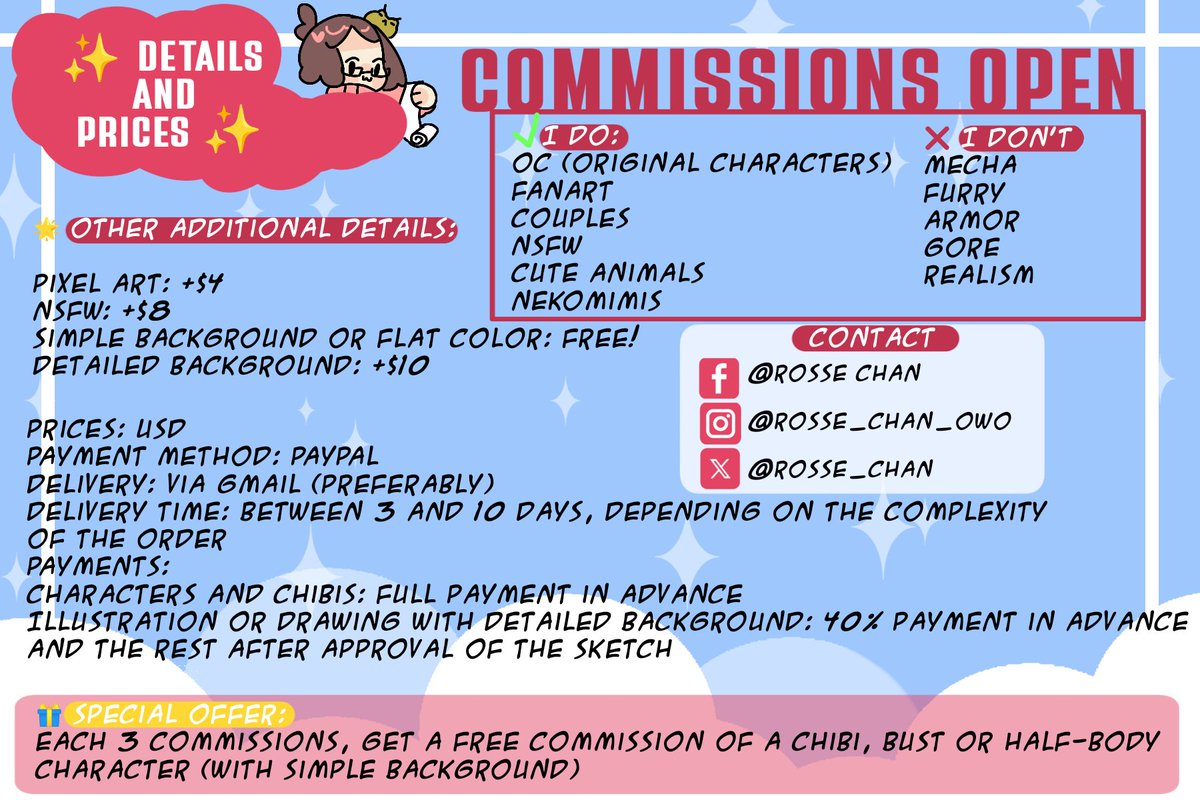 ☆Rosse Chan☆ 🌸 (Commissions open) 🌸 tweet media