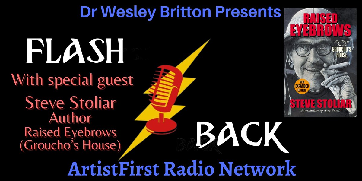 artistfirst.com/flashback.htm

FlashBack offers author Steve Stoliar sharing insights into his book-*Raised Eyebrows: My Years Inside Groucho’s House.* Along with anecdotes about Groucho Marx's final years.